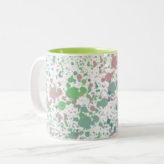 Paint Spritzer Mix Zweifarbige Tasse (Vorderseite Links)