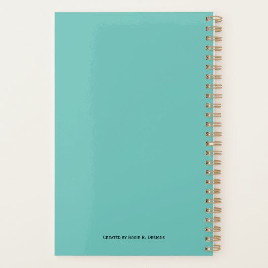 Paint Spritzer Monthly Planer (Rückseite)