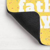 Paint Spritzer Mustard Yellow White Mousepad (Ecke)