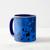 Paint Spritzer Neon blau Tasse (Vorderseite Links)