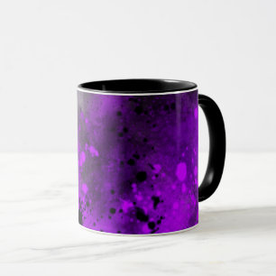 Paint Spritzer Neon lila Tasse