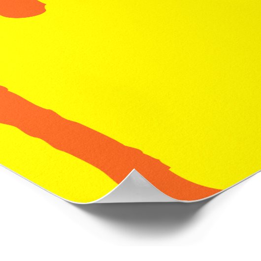 Paint Spritzer Orange Poster (Ecke)