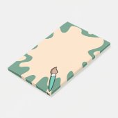 Paint Spritzer Paint Brush Artistic Post-it Klebezettel (angewinkelt)