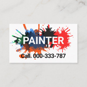 Paint Spritzer Painter Painter Service Visitenkarte