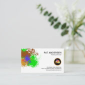 Paint Spritzer Painter Peeling Visitenkarte (Stehend Vorderseite)
