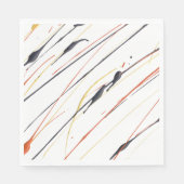 Paint Spritzer Paper Napkins flammendes Leder Serviette (Vorderseite)