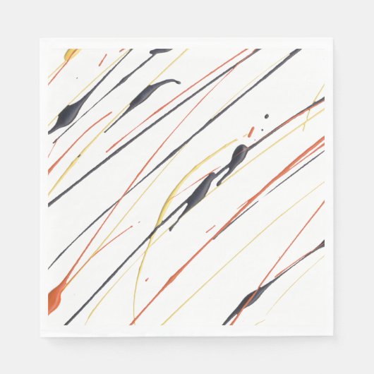 Paint Spritzer Paper Napkins flammendes Leder Serviette (Vorderseite)