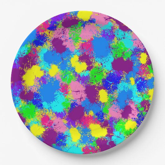 Paint Spritzer Pappteller (Vorderseite)