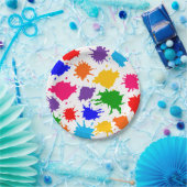 Paint Spritzer Pappteller (Party)