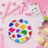 Paint Spritzer Pappteller (Party)