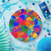 Paint Spritzer Pappteller (Party)