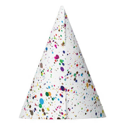 Paint Spritzer Party Partyhütchen (Rückseite)