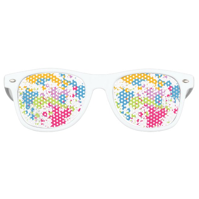 Paint Spritzer Party Shades Partybrille (Vorderseite)
