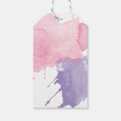 Paint Spritzer Party Vielen Dank für Ihr Geschenk Geschenkanhänger (Rückseite)