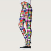 Paint Spritzer Pattern Handmade Yoga Leggings (Links)