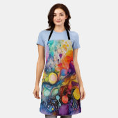 Paint Spritzer Pattern Schürze (Getragen)