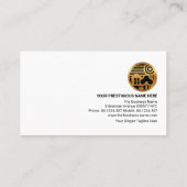 Paint Spritzer Peeling Paint Grunge Handyman Visitenkarte (Rückseite)