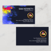 Paint Spritzer Peeling Wall Paint Visitenkarte (Vorne/Hinten)