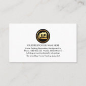 Paint Spritzer Peeling Wall Roller Brush Visitenkarte (Rückseite)