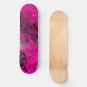 Paint Spritzer Pink Skateboard (Vorderseite)
