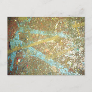 Paint Spritzer Postcard Postkarte