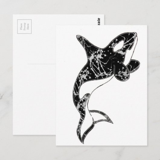 Paint Spritzer Postkarte (Vorne/Hinten)