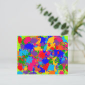 Paint Spritzer Postkarte (Stehend Vorderseite)