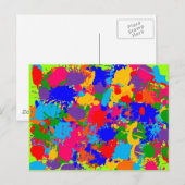 Paint Spritzer Postkarte (Vorne/Hinten)