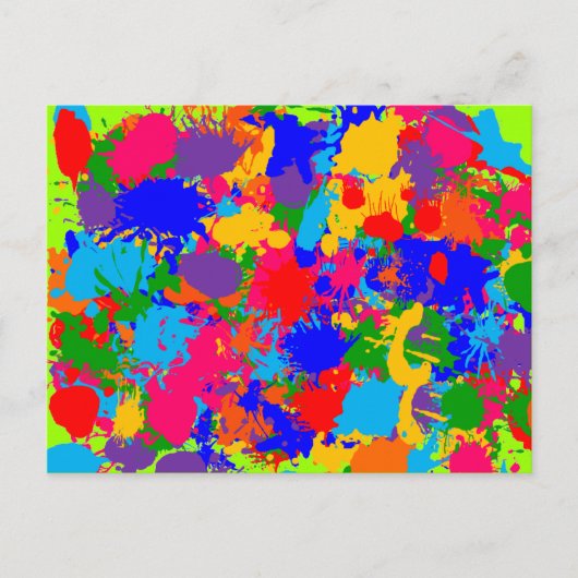Paint Spritzer Postkarte (Vorderseite)