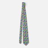 Paint Spritzer Print Necktie Krawatte (Rückseite)