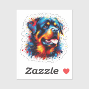 Paint Spritzer Rottweiler Aufkleber