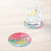 Paint-Spritzer Runder Pappuntersetzer (Vor Ort)