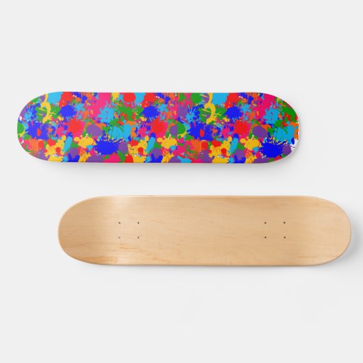 Paint-Spritzer Skateboard (Horizontal)
