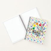 Paint Spritzer Sketch Notizblock (Innenseite)