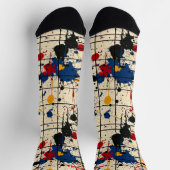 Paint Spritzer Socks mit lebendigem abstraktem Des Socken (Oben)