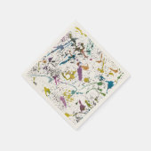 Paint Spritzer Splash Farbpapier Napkins Serviette (Ecke)