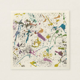 Paint Spritzer Splash Farbpapier Napkins Serviette