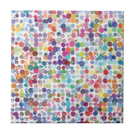 Paint Spritzer Splashes Fliese (Vorderseite)