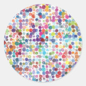 Paint Spritzer Splashes Runder Aufkleber (Vorderseite)