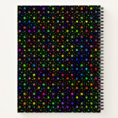 Paint Spritzer Stars Notizblock (Rückseite)