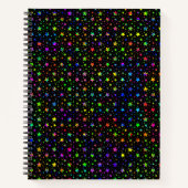 Paint Spritzer Stars Notizblock (Vorderseite)