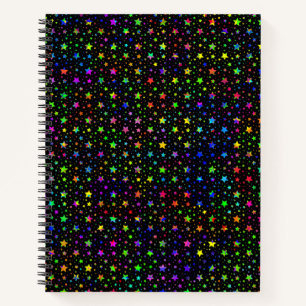 Paint Spritzer Stars Notizblock