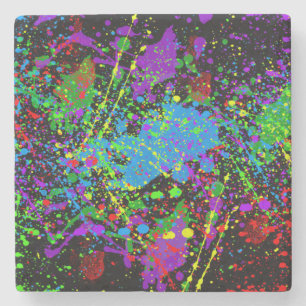Paint Spritzer Steinuntersetzer