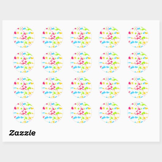 Paint Spritzer Sticker (Blatt)