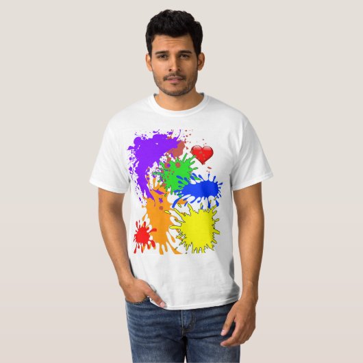 Paint-Spritzer T-Shirt (Vorne ganz)