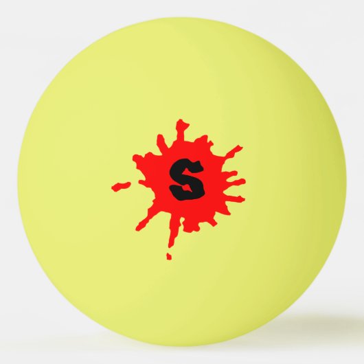 Paint Spritzer Tischtennisball (Vorderseite)