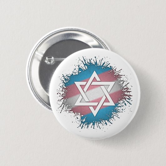 Paint Spritzer Transgender Pride Star von David Button (Vorne & Hinten)