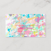 Paint Spritzer Visitenkarte (Rückseite)