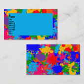Paint-Spritzer Visitenkarte (Vorne/Hinten)