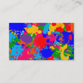 Paint-Spritzer Visitenkarte (Rückseite)